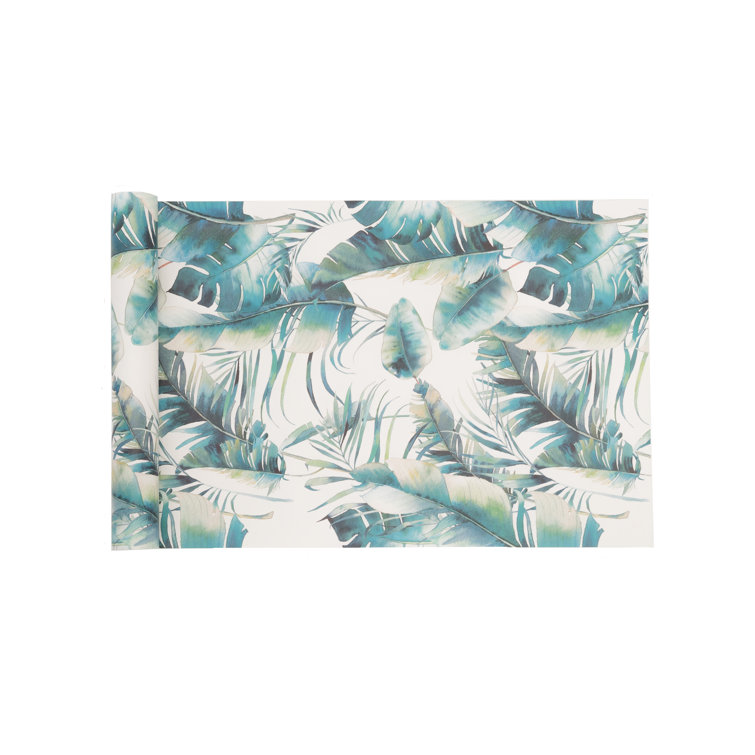 Bay Isle Home Wallpaper On A White Background With Green Prints